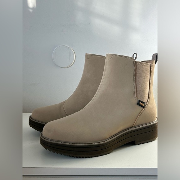 TEVA MIDFORM CHELSEA WOMEN'S ANKLE BOOTS size 8.5 IN SESAME NWOT - Picture 3 of 11